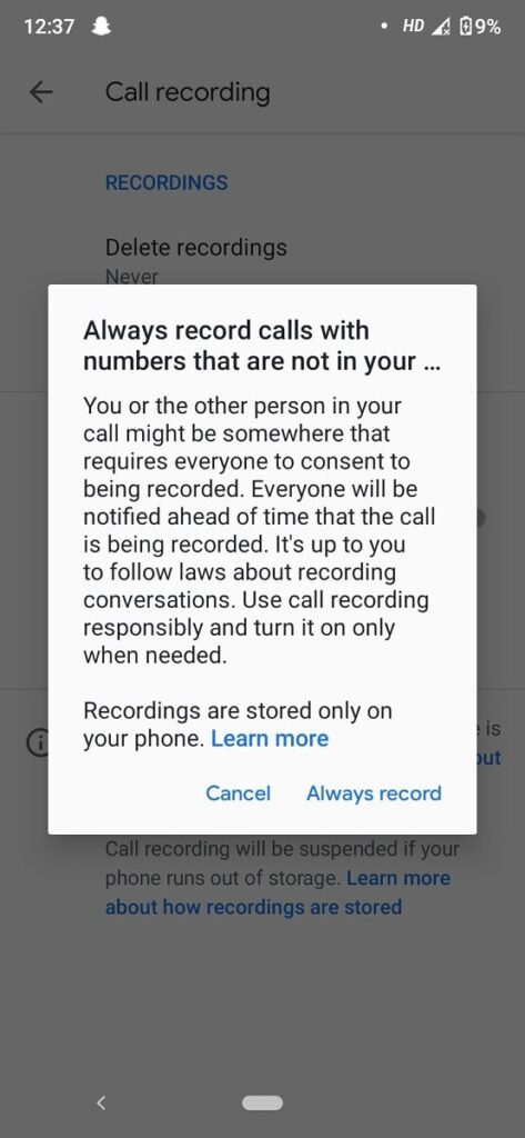 Google Phone Always Record 2