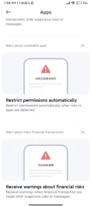 MIUI 14 Anti fraud protection 01