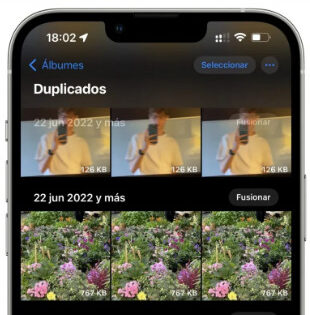 مجلد Duplicate في ios 16