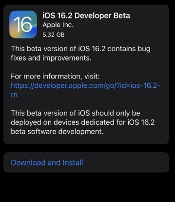 ios 16.2