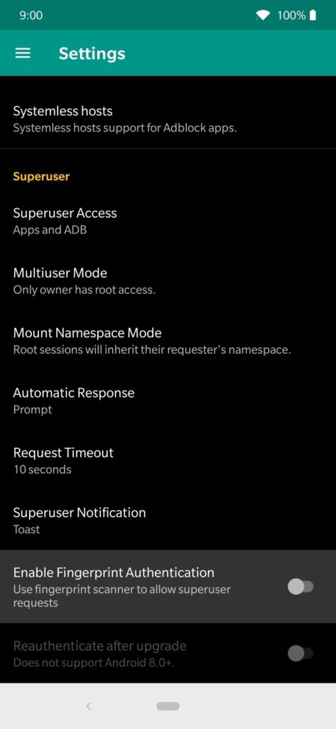 lock magisk superuser requests with your fingerprint