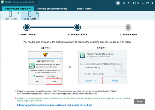 Best way to recover data on andriod2