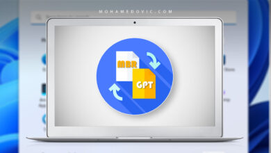 ما هي طريقة التحويل من MBT إلى GPT على الويندوز