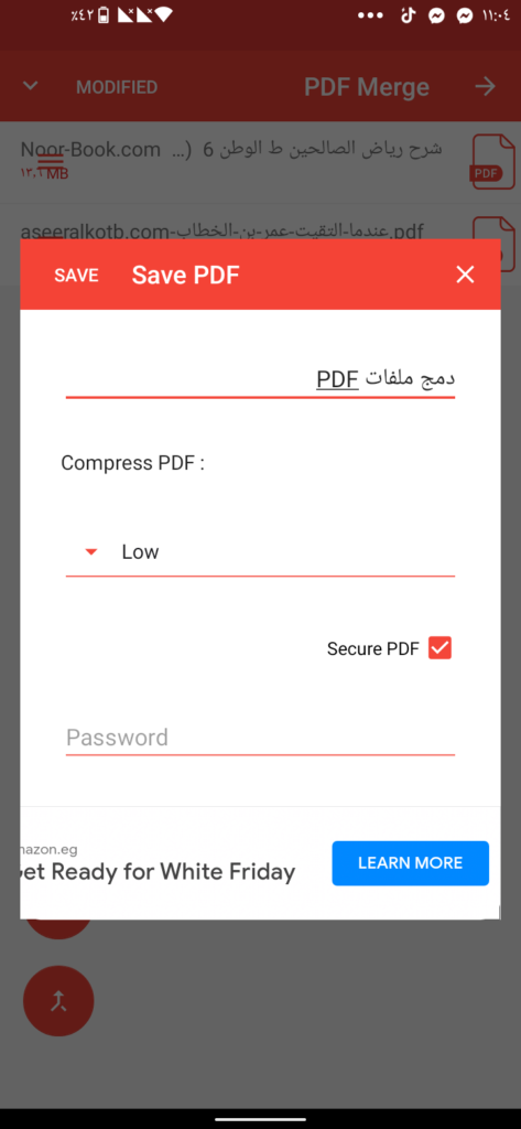 how to merge pdfs on andriod3