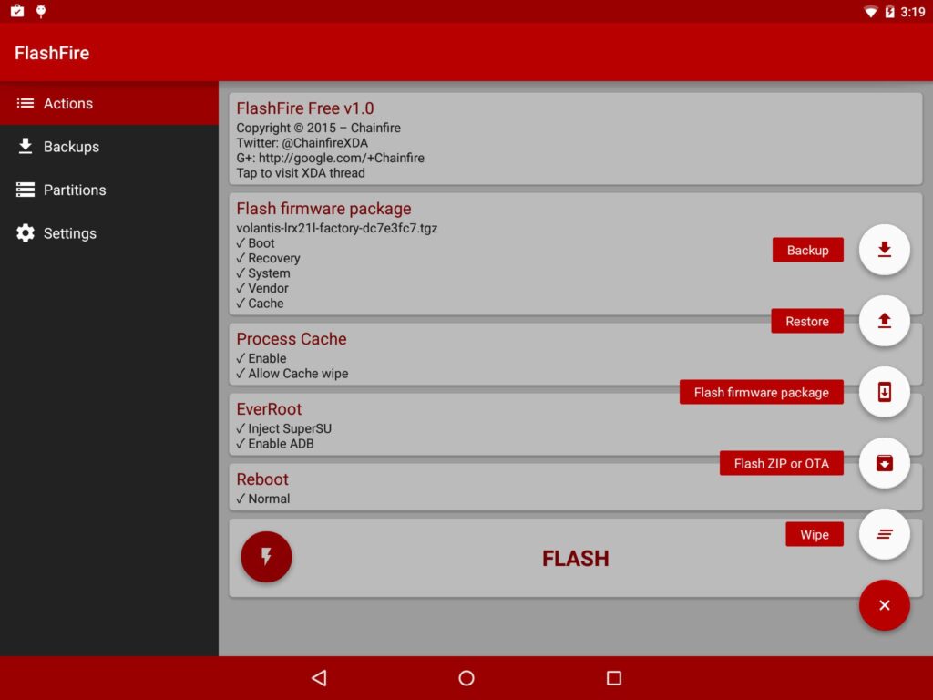 تطبيق FlashFire