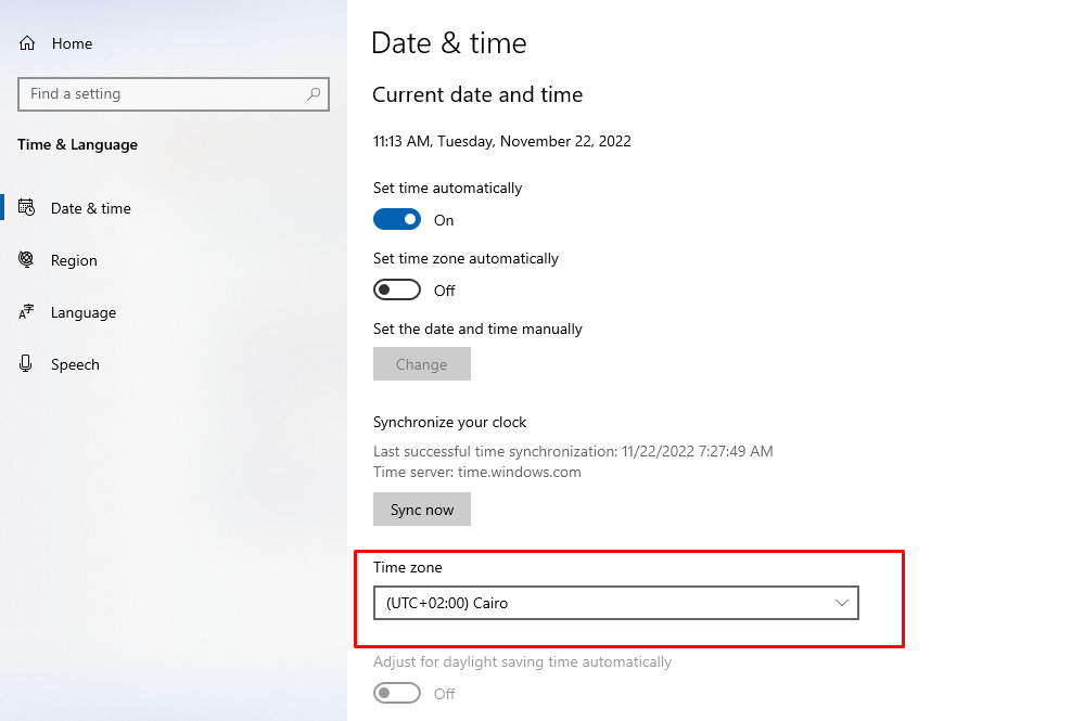 why time is frequently changing on windows101.jpg