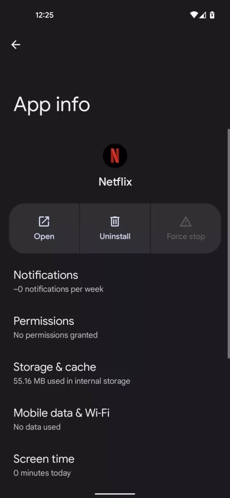 Clear cache on Netflix 02