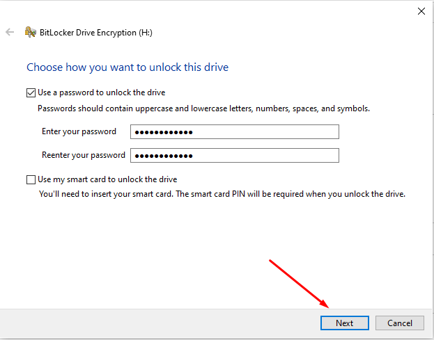 how to set password on your usb device 04