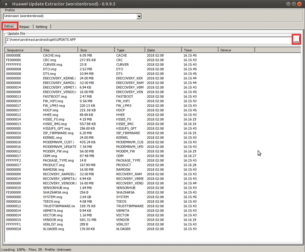 Huawei Update Extractor tool 1