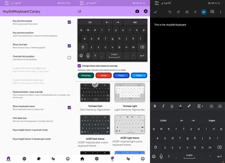 تطبيق "AnySoftKeyboard"