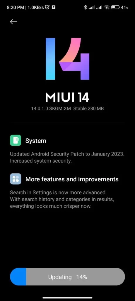 تحديث ريدمي نوت 10 إلى MIUI 14