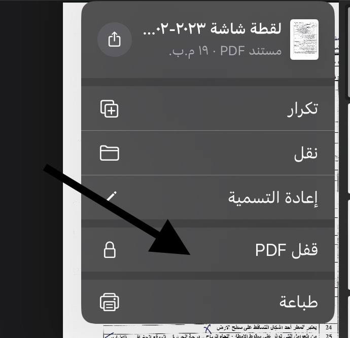 قفل PDF