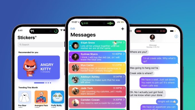 تحديث iMessage