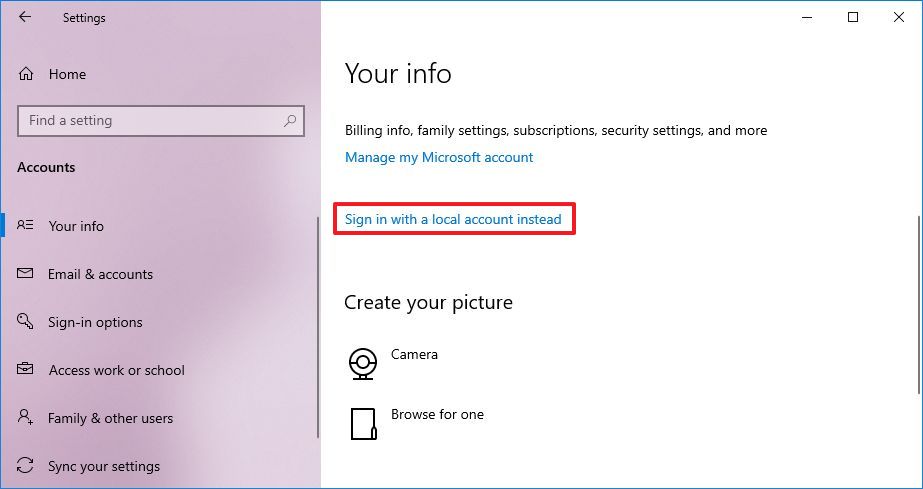 how to remove login password on windows 10 05