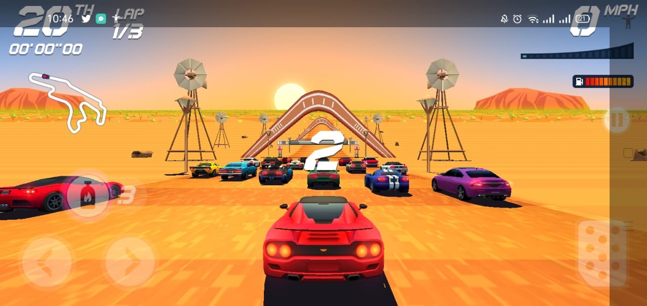 لعبة Horizon Chase للاندرويد والايفون