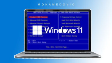 إعادة تثبيت Windows 11 عن طريق BIOS