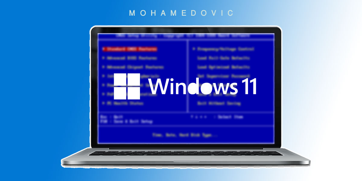 إعادة تثبيت Windows 11 عن طريق BIOS