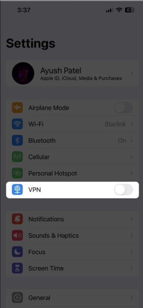 الضغط على vpn