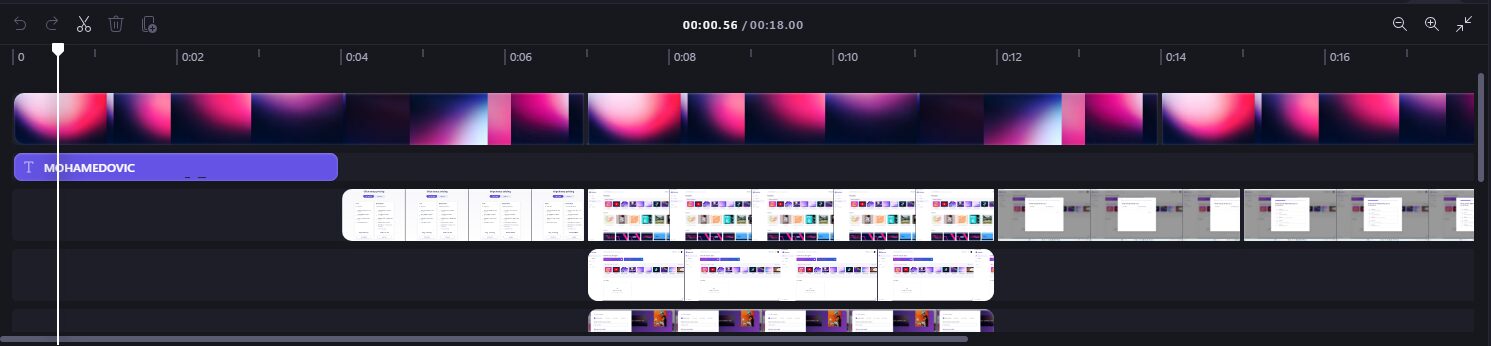 استخدام timeline