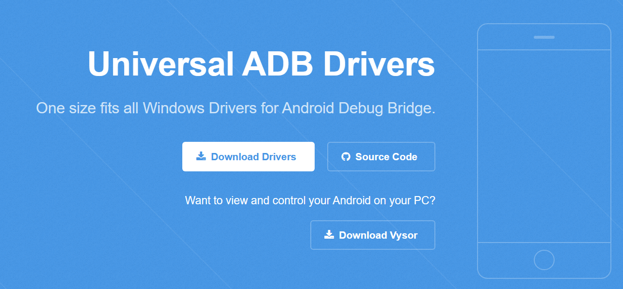 تحميل تعريفات Universal ADB Drivers