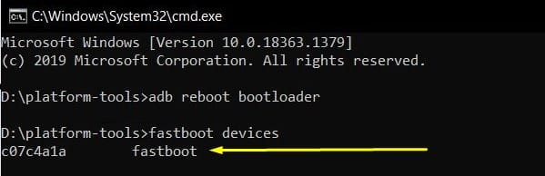 fastboot devices Xiaomi EU ROM