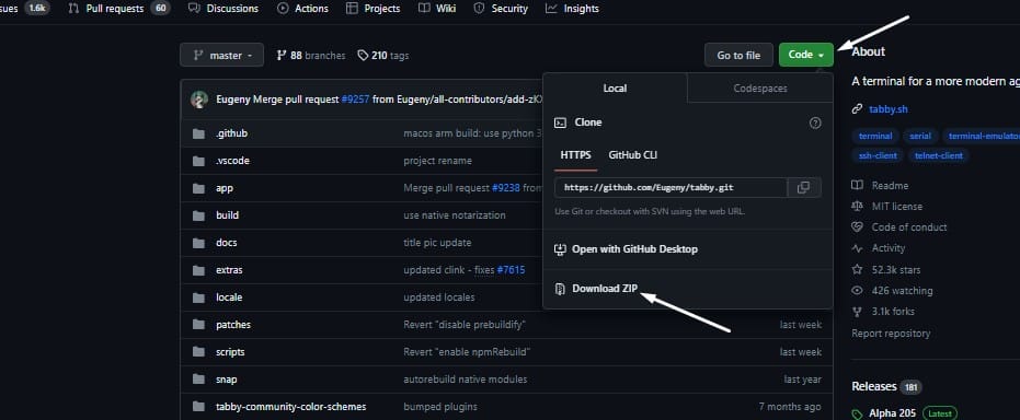 how to dowlnload from github 09