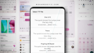 شرح تنزيل خط One UI 6 الجديد على هاتف سامسونج قديم