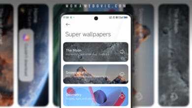 تنزيل خلفيات Super Wallpapers للقمر المتحرك من نظام HyperOS لهواتف شاومي