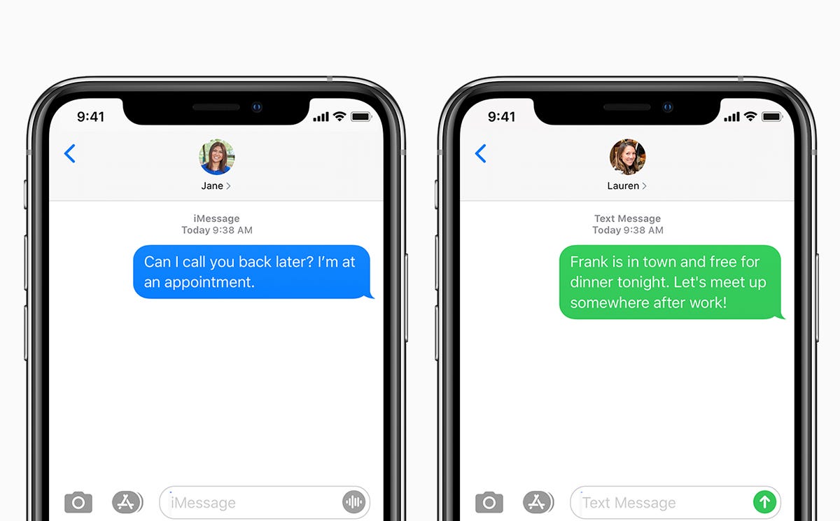 الفرق بين تطبيق الرسائل وتطبيق iMessage 