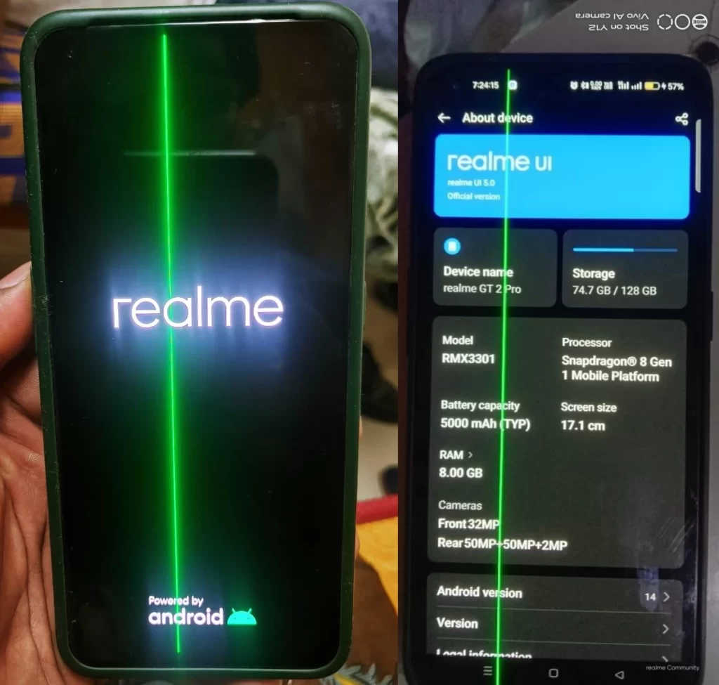 realme green line 1