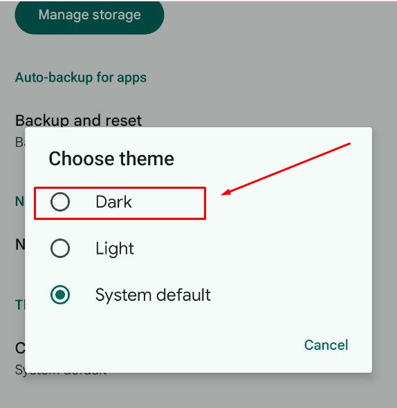 Enable Google Drive Dark Mode on Android 04