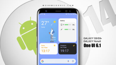 نظام اندرويد 14 مع One UI 6.1 لهواتف جالكسي S9 & نوت 9