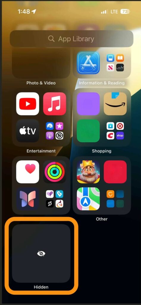 Show Hidden folder on iPhone with iOS 18