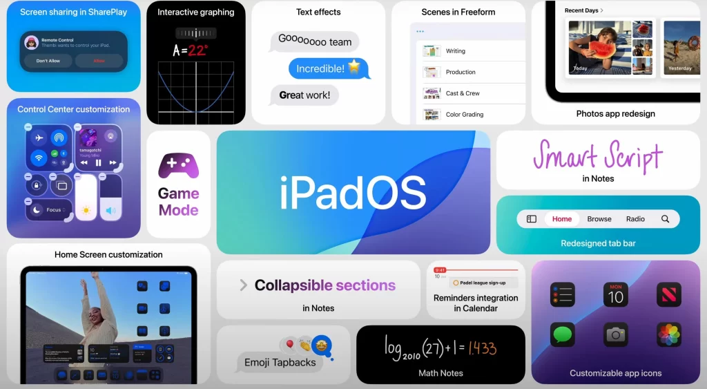 أجهزة الآيباد المؤهلة للحصول على تحديث iPadOS 18