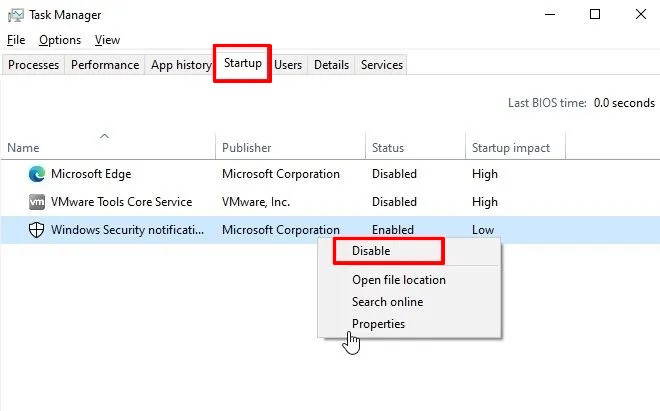 stop startup apps task manager windows 10