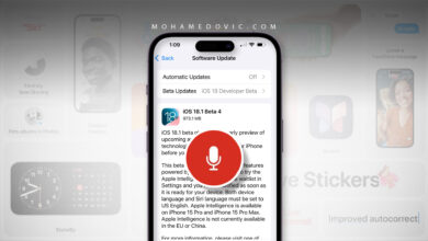شرح تحميل وتثبيت تحديث iOS 18.1 مع ميزة تسجيل المكالمات للايفون