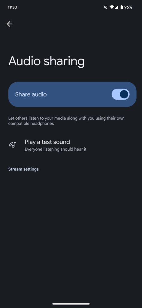 android 15 dp2 audio sharing 2