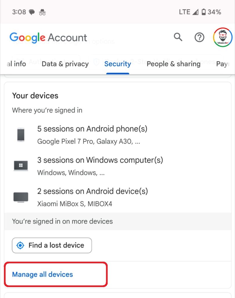 Remove an Old Device from Your Google Account 02