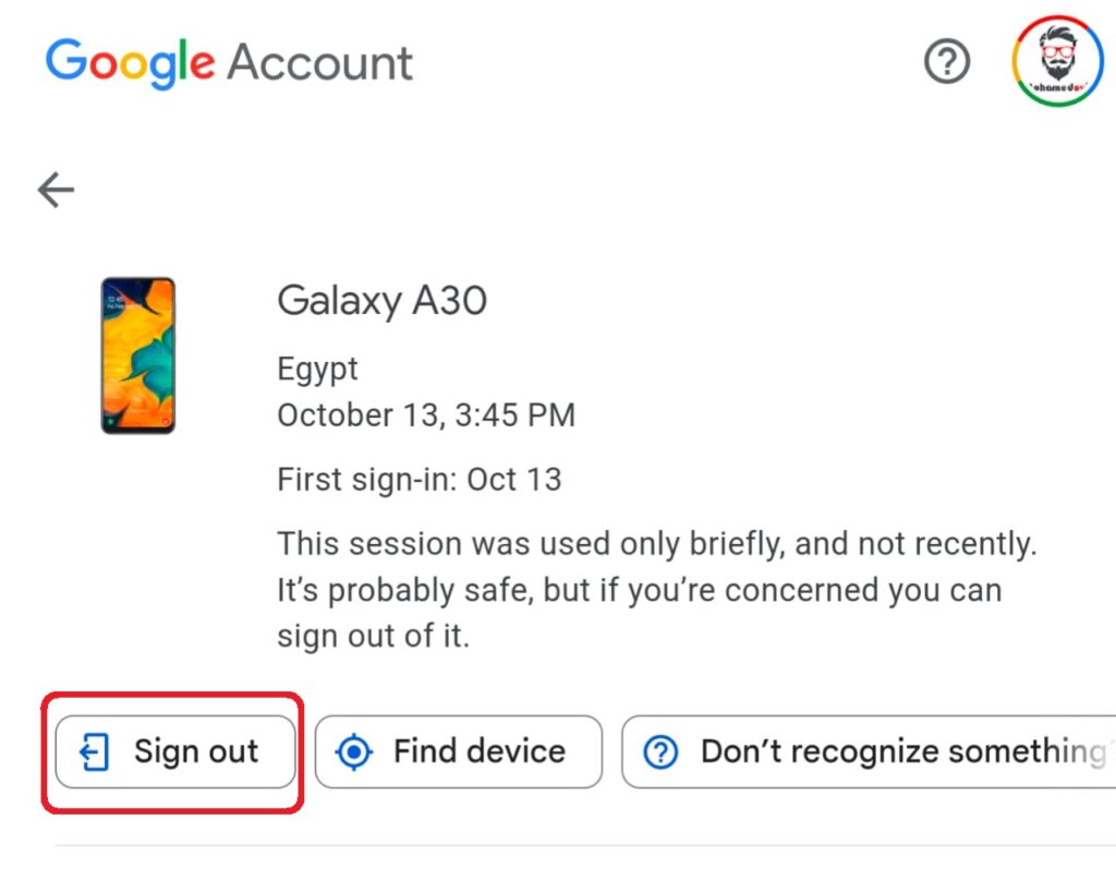 Remove an Old Device from Your Google Account 04